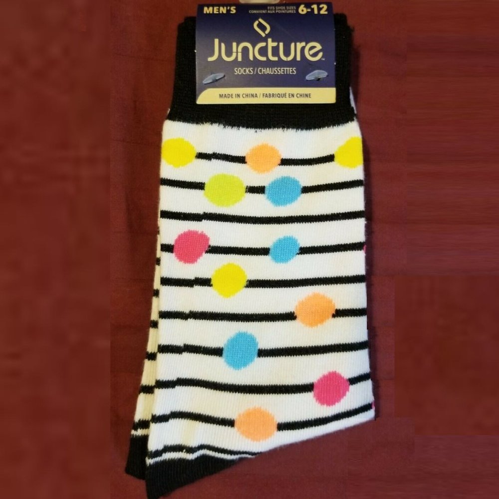 Mens Fun Polka Dot Socks